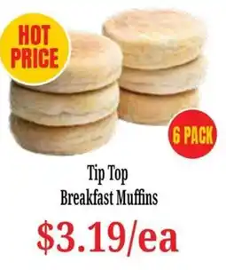 Farmer Jack's Tip Top Breakfast Muffins offer