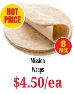 Farmer Jack's Mission Wraps offer
