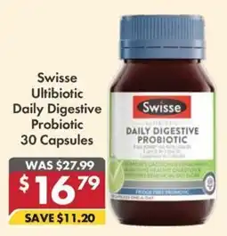 Pharmacy4Less Swisse Ultibiotic Daily Digestive Probiotic offer