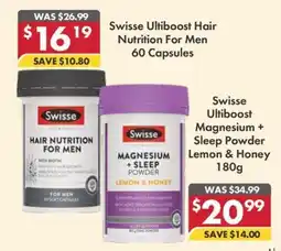 Pharmacy4Less Swisse Ultiboost Hair Nutrition For Men offer