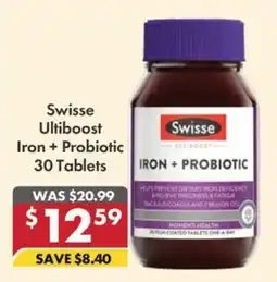Pharmacy4Less Swisse Ultiboot Iron + Probiotic offer