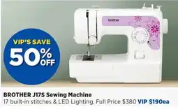 Spotlight Brother J17S Sewing Machine offer