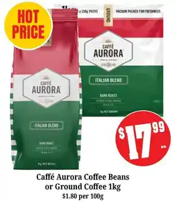 Farmer Jack's Caffé Aurora Coffee Beans or Ground Coffee offer
