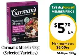 Farmer Jack's Carman's Muesli offer