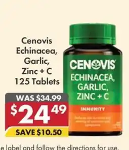 Pharmacy4Less Cenovis Echinacea, Garlic, Zinc + C offer
