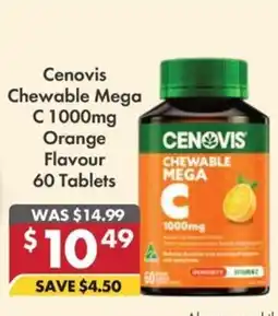 Pharmacy4Less Cenovis Chewable Mega C 1000mg offer