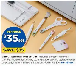 Spotlight CRICUT Essential Tool Set 7pc offer