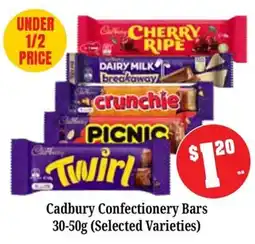 Farmer Jack's Cadbury Confectionery Bars offer