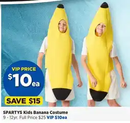 Spotlight SPARTYS Kids Banana Costume offer