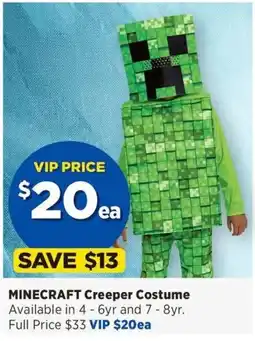 Spotlight Minecraft Creeper Costume offer
