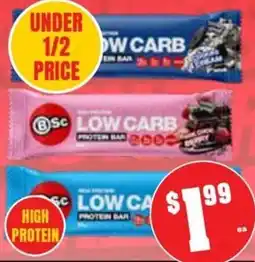 Farmer Jack's BSc Low Carb Protein Bar offer