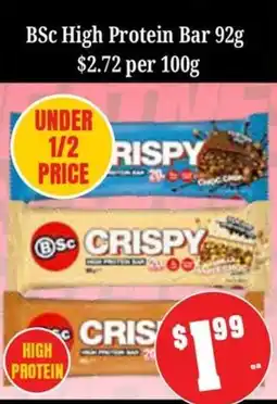 Farmer Jack's BSc Crispy High Protein Bar offer