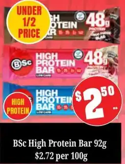 Farmer Jack's BSc High Protein Bar offer