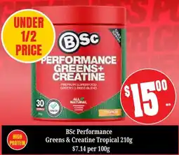 Farmer Jack's BSc Performance Greens & Creatine Tropical offer