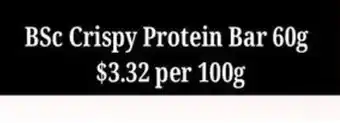 Farmer Jack's BSc Crispy Protein Bar offer