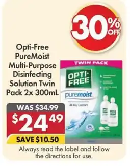 Pharmacy4Less Opti-Free PureMoist Multi-Purpose Disinfecting Solution offer