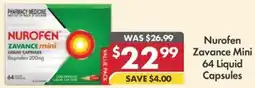 Pharmacy4Less Nurofen Zavance Mini Liquid Capsules offer