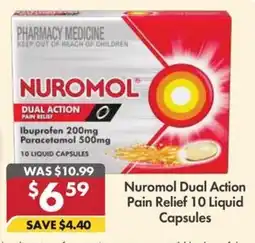 Pharmacy4Less Nuromol Dual Action Pain Relief Liquid Capsules offer