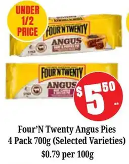 Farmer Jack's Four'N Twenty Angus Pies offer