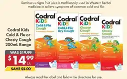 Pharmacy4Less Codral Kids Cold & Flu or Chesty Cough offer