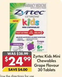 Pharmacy4Less Zyrtec Kids Mini Chewables offer