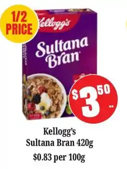 Farmer Jack's Kellogg's Sultana Bran offer