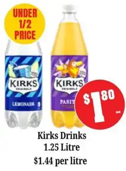 Farmer Jack's Kirks Drinks offer