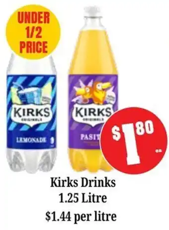 Farmer Jack's Kirks Drinks offer