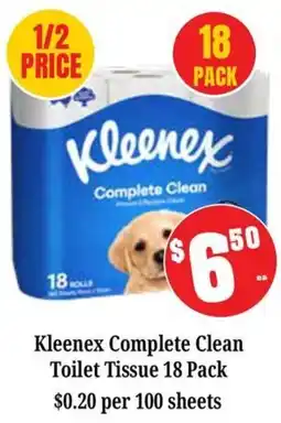 Farmer Jack's Kleenex Complete Clean Toilet Tissue offer