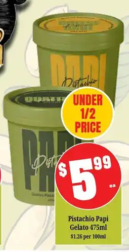 Farmer Jack's Pistachio Papi Gelato offer