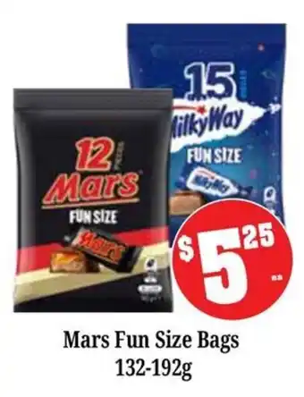 Farmer Jack's Mars Fun Size Bags offer