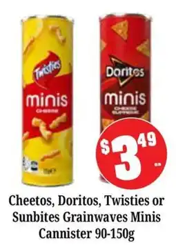 Farmer Jack's Cheetos, Doritos, Twisties or Sunbites Grainwaves Minis offer