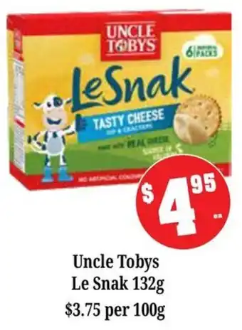 Farmer Jack's Uncle Tobys Le Snak offer