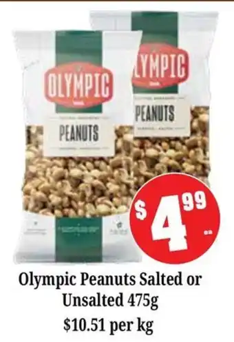 Farmer Jack's Olympic Peanuts offer