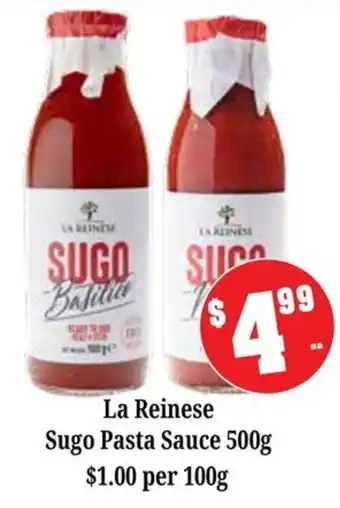 Farmer Jack's La Reinese Sugo Pasta Sauce offer