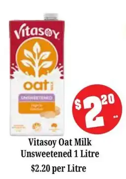 Farmer Jack's Vitasoy Oat Milk Unsweetened offer