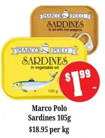 Farmer Jack's Marco Polo Sardines offer