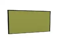 Officeworks Stilford Screen 1800 W x 900 H mm Black Frame Green Fabric offer