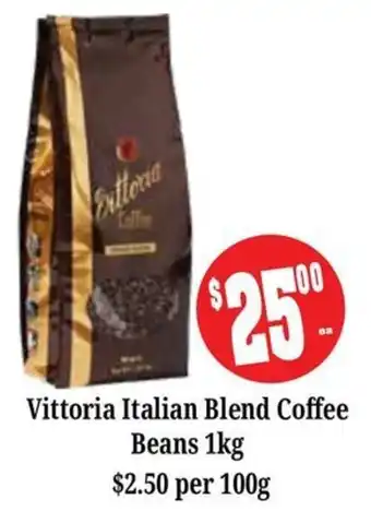 Farmer Jack's Vittoria Italian Blend Coffee Beans offer