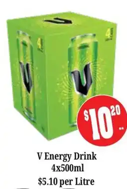 Farmer Jack's V Energy Drink offer