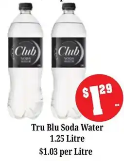 Farmer Jack's Tru Blu Soda Water offer