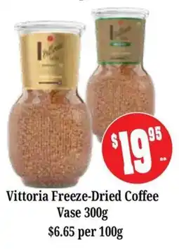 Farmer Jack's Vittoria Freeze-Dried Coffee Vase offer
