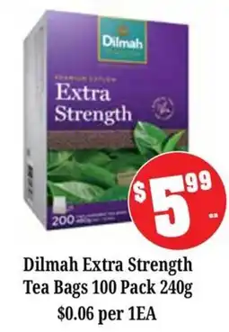Farmer Jack's Dilmah Extra Strength Tea Bags offer