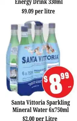 Farmer Jack's Santa Vittoria Sparkling Mineral Water offer
