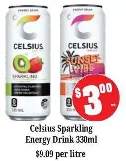 Farmer Jack's Celsius Sparkling Energy Drink offer