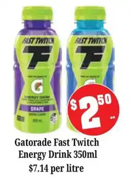 Farmer Jack's Gatorade Fast Twitch Energy Drink offer