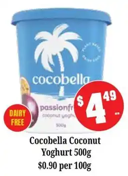 Farmer Jack's Cocobella Coconut Yoghurt offer