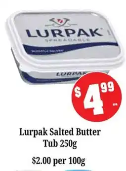 Farmer Jack's Lurpak Salted Butter Tub offer