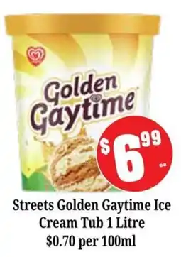Farmer Jack's Streets Golden Gaytime Ice Cream Tub offer