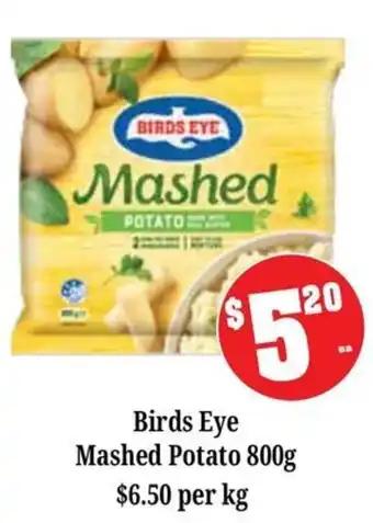 Farmer Jack's Birds Eye Mashed Potato offer